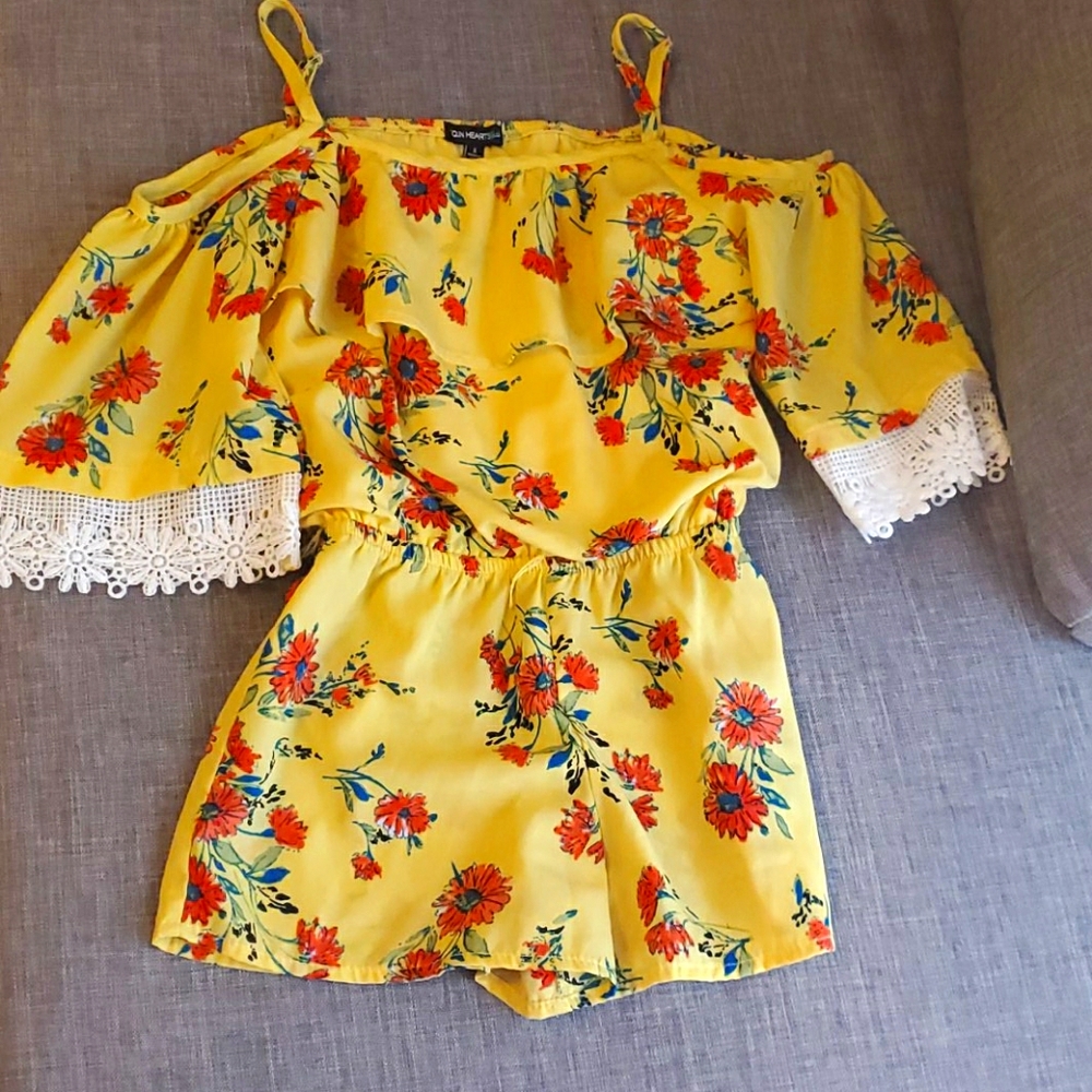 Dressy shorts romper